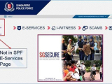Giả trang web cảnh sát Singapore để lừa tiền