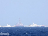Tàu Việt Nam tiến sâu, tàu Trung Quốc ra sức cản phá